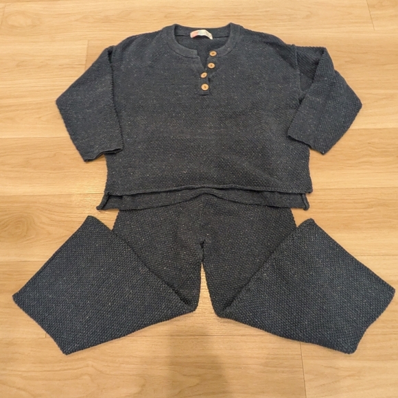 Free People Sweaters - FP Beach Blue Hallie Knitted Set - Size XS